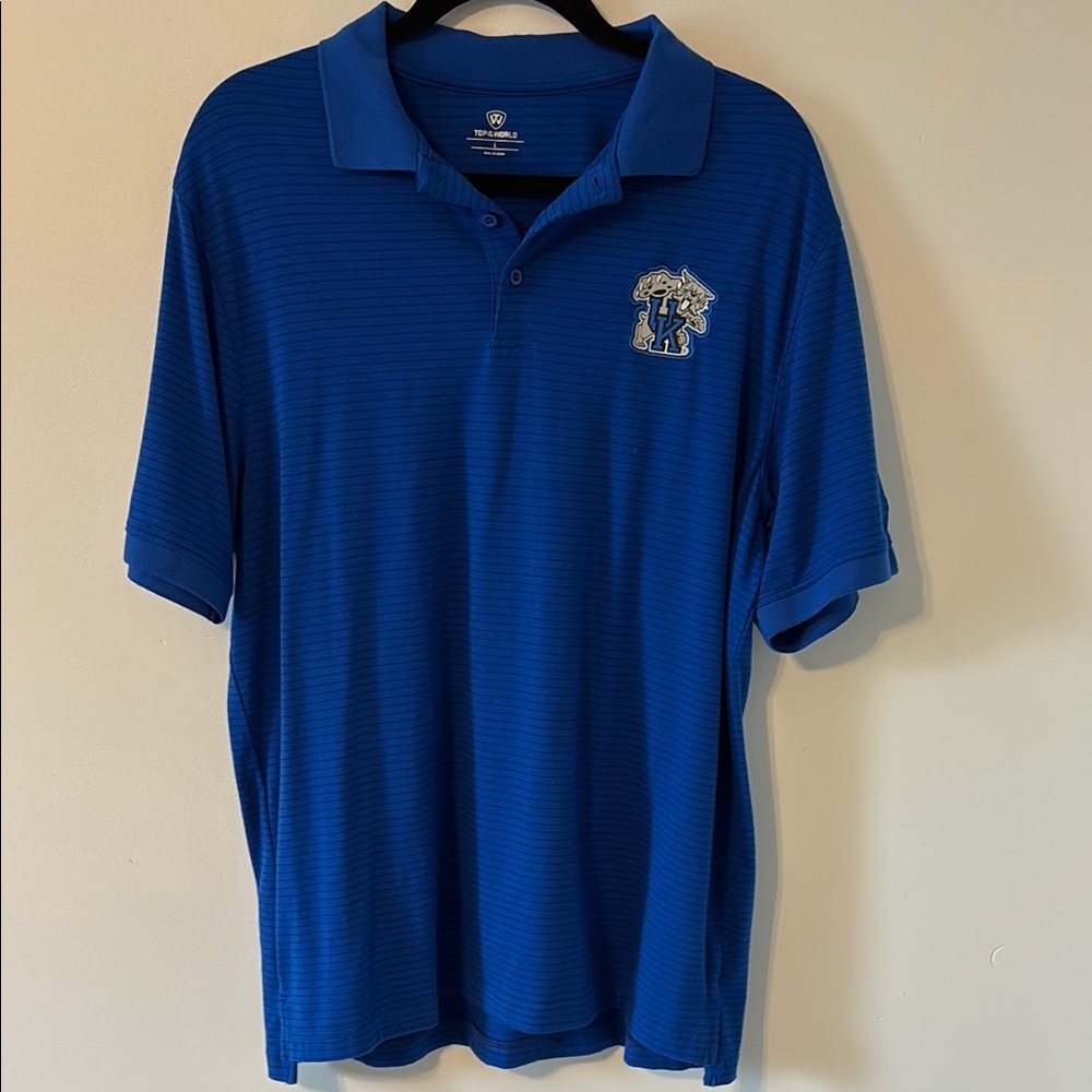 Top of the World UK Blue Polo Shirt Classic Cotton Blend